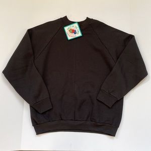 Deadstock Vintage 90's Raglan Sleeve Blank Sweatshirt L